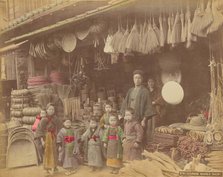 Coarse Wares Shop, 1870s-1890s. Creator: Kusakabe Kimbei.