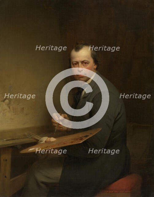 Self Portrait, 1854. Creator: Ferdinand De Braekeleer.