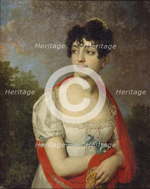 Portrait of Princess Maria Fyodorovna Baryatinskaya, 1807. Artist: Borovikovsky, Vladimir Lukich (1757-1825)