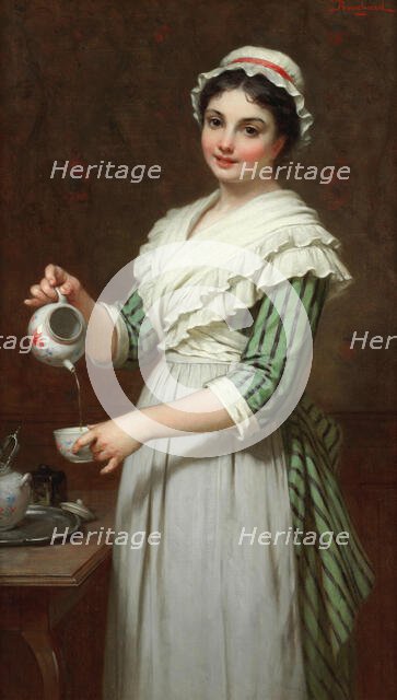 Time for tea. Creator: Bouchard, Pierre-Louis (1831-1889).