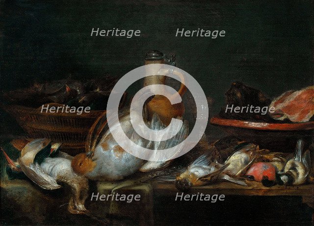 Still life, Early 17th cen.. Artist: Adriaenssen, Alexander (1587-1661)