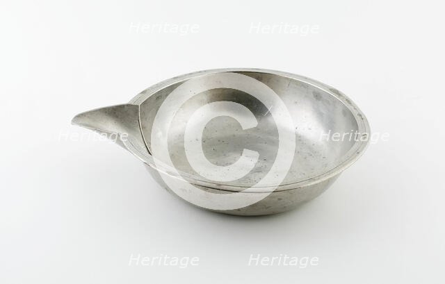 Basin with Spout, England, c. 1750. Creator: Unknown.