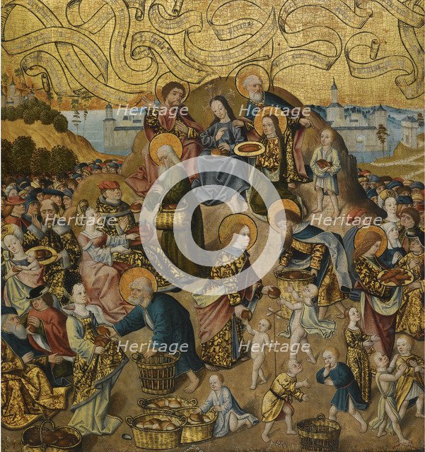 The Miracle of the Five Loaves and Two Fishes, c. 1500. Artist: Anonymous  