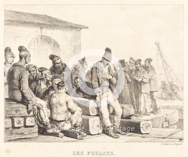 Les forcats (The Convicts). Creator: Emile Jean-Horace Vernet.