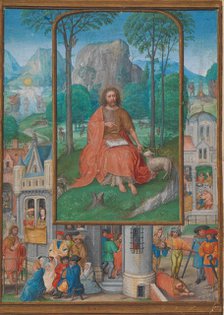 Manuscript Illumination with Scenes from the Life of Saint John the Baptist, ca. 1515. Creator: Gerard Horenbout.