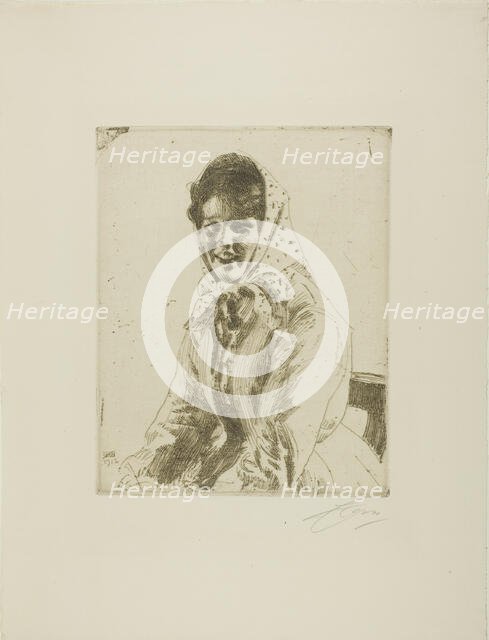 Skerikulla (A Skeri Girl), 1912. Creator: Anders Leonard Zorn.