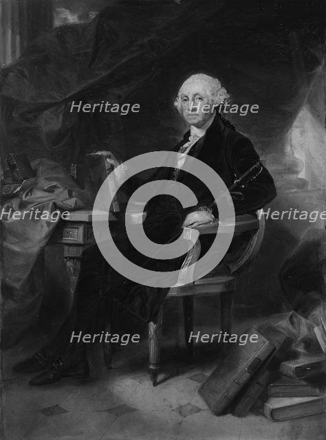 George Washington: Design for an Engraving, ca. 1860. Creator: Alonzo Chappel.