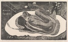 Spirit of the Dead Watching (Manao Tupapau), from Fragrance (Noa Noa), 1893-94. Creator: Paul Gauguin.