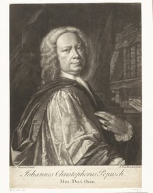 Portrait of the Composer Johann Christoph Pepusch (1667-1752), First half of the 18th cent..