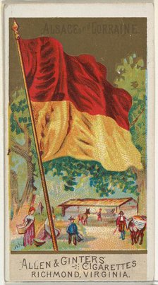 Alsace and Lorraine, from Flags of All Nations, Series 2 (N10) for Allen & Ginter Cigarett..., 1890. Creator: Allen & Ginter.