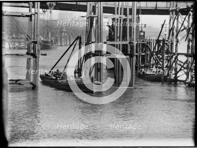 Demolition of Waterloo Bridge, Lambeth, Greater London Authority, 1936. Creator: Charles William  Prickett.