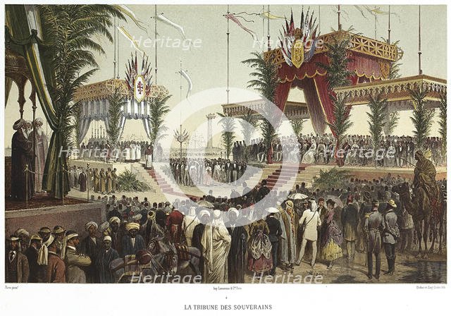 Canal de Suez. La Tribune des Souverains, 1869. Creator: Riou, Edouard (1833-1900).
