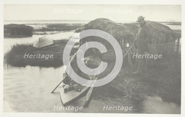 The Fowler's Return, 1886. Creator: Peter Henry Emerson.