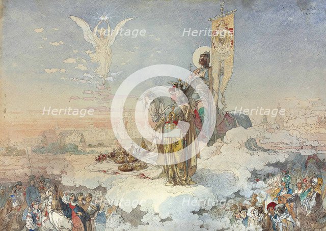 The coronation of Alexander III, 1883.