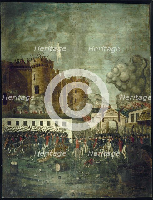 Storming of the Bastille. Arrest of Mr. de Launay, c1791. Creator: Dubois.