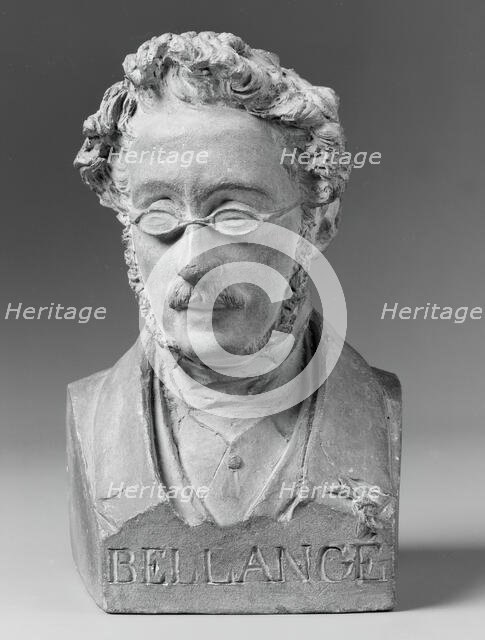 Portrait Bust of Joseph-Louis-Hippolyte Bellange, 1847. Creator: Jean-Pierre Dantan.