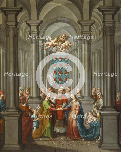 The Marriage of the Virgin (image 1 of 13), 1749. Creator: Nicolás Enríquez.