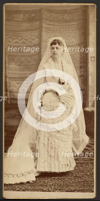 Portrait of a bride, about 1880-1890. Creator: Unknown.
