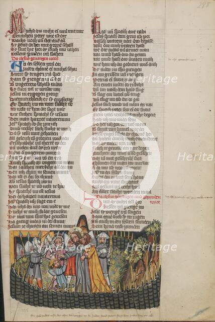 The Betrayal of Christ; Weltchronik, about 1400-1410. Creator: Unknown.