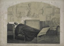 Emperor Nicholas I on his deathbed, 1855. Creator: Timm, Wassili (George Wilhelm) (1820-1895).