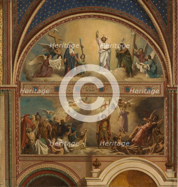 Esquisse pour l'église de Saint-Germain-des-Prés : Le Jugement Dernier, c.1872. Creator: Alexandre Jean Baptiste Hesse.