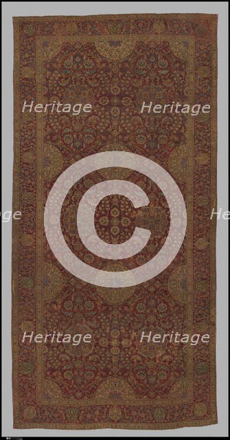 Ottoman Court Carpet, Egypt, late 16th-17th century. Creator: Unknown.