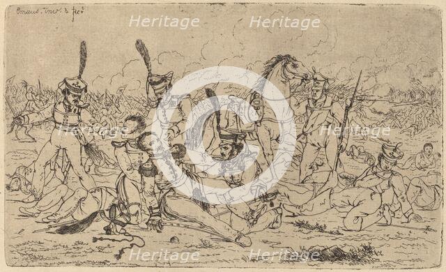 Death of a Russian General (Le Mort d'un general russe), 1814. Creator: Gerhardus Emaus De Micault.