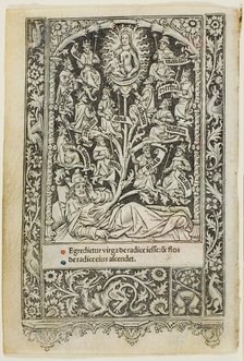 The Tree of Jesse, from a book of hours, 1505/10. Creator: Thielmann Kerver.