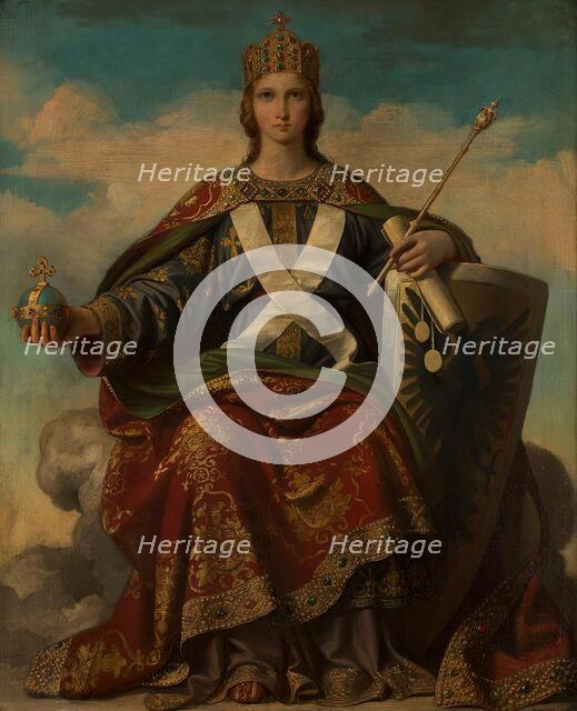 Allegory of power, 1859. Creator: Carl von Blaas.