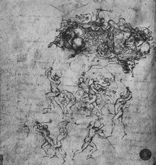 'Battle of Horsemen and of Footsoldiers', c1480 (1945). Artist: Leonardo da Vinci.