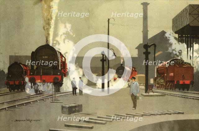 'Camden Town Engine Sheds, c. 1935', (1945).  Creator: Norman Wilkinson.