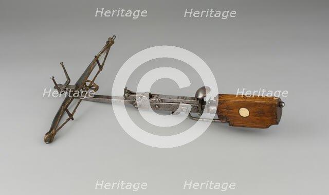 Stone Crossbow with Spanner for a Child, Germany, c. 1700. Creator: Unknown.
