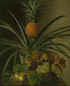A pineapple and other fruits, 1832. Creator: Johan Laurentz Jensen.