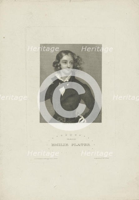 Portrait of Emilia Plater (1806-1831) , ca 1834. Creator: Mayer, Carl (1798-1868).