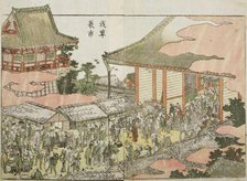 View of Asakusa, c1802. Creator: Hokusai.