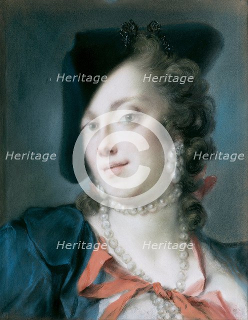 A Venetian Lady from the House of Barbarigo (Caterina Sagredo Barbarigo), ca 1735-1739. Artist: Carriera, Rosalba Giovanna (1657-1757)