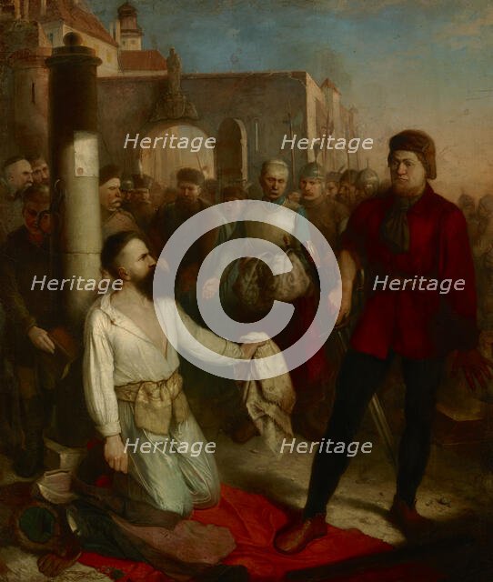 Decapitation of Samuel Zborowski, 1854. Creator: Wladyslaw Luszczkiewicz.