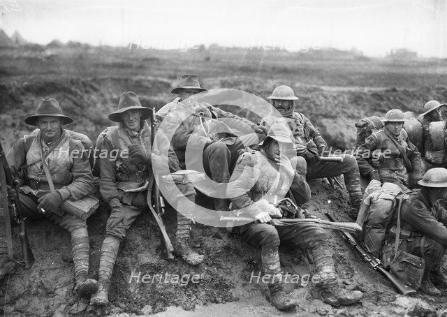 Australia in the Great War. Unidentified men of the 5th Division, 1916. Creator: Anonymous.