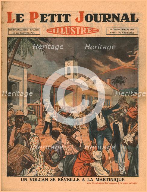 A volcano erupts in Martinique, 1929. Creator: Unknown.