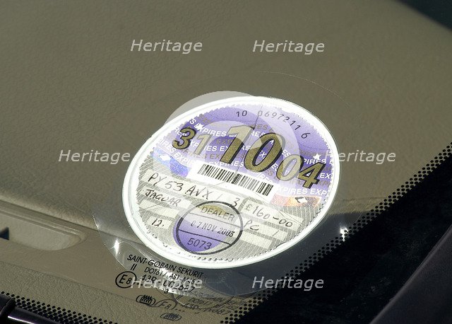 UK Tax Disc. Artist: Unknown.