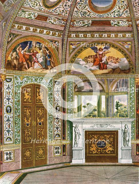 Decoration in the Octagon (Garden Pavilion) in Buckingham Palace, London, (1928). Creator: Unknown.