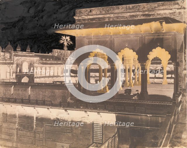 The Diwan-i Khas from the Mussaman Burj, Agra Palace, 1862-64. Creator: John Murray.