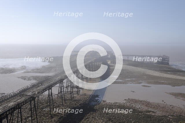 Birnbeck Pier, Birnbeck Island, Weston-Super-Mare, Somerset, 2018. Creator: Steven Baker.