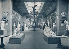 'Statuary Gallery, Chatsworth House', c1903. Artist: Pawson & Brailsford.