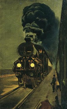 The express train, 1924. Creator: Klemens Brosch.
