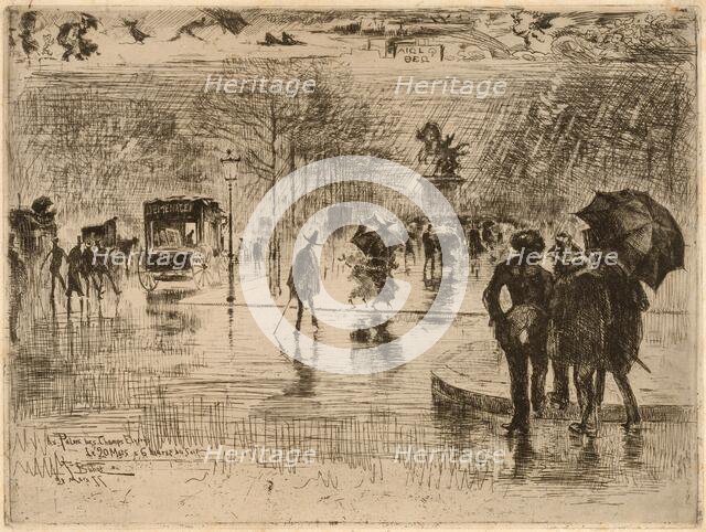 Le Retour des Artistes, 1877. Creator: Felix Hilaire Buhot.