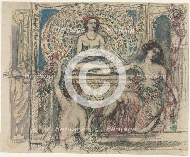 The Throne of the Peacock. Creator: Charles Conder (British, 1868-1909).