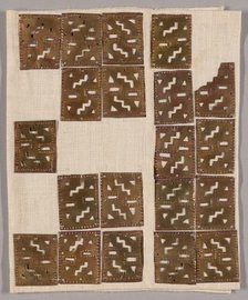 Rectangular Costume Ornaments with Geometric Motifs, A.D. 1000/1450. Creator: Unknown.