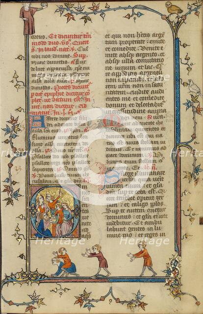 Initial O: The Adoration of the Magi; Breviary, about 1320-1325. Creator: Unknown.