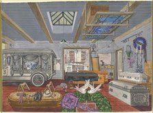 Garage of Funeral Parlor, 1917, 1935/1942. Creator: Perkins Harnly.